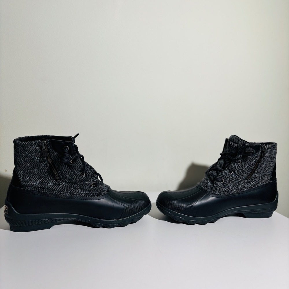FINAL SALE 🚨 Sperry Syren Gulf Women's Duck Wool Boot 9.5 Grey/Black STS99766 - Picture 2 of 8
